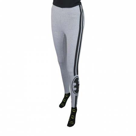 Batman Symbol Racer Stripes Women's Leggings