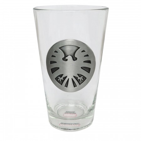 SHIELD Metal Logo Pint Glass