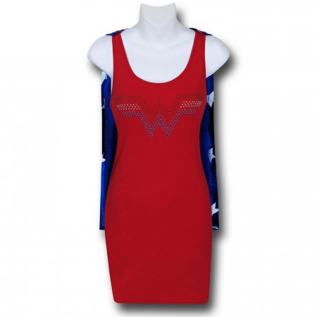 Wonder Woman Women's Caped Sleep Tank Dress