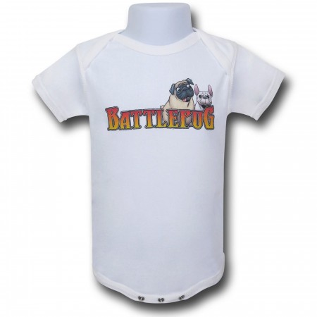 BattlePug White Infant Snapsuit