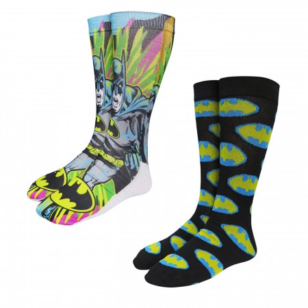 Batman Action Burst Photoreal Socks 2-Pack