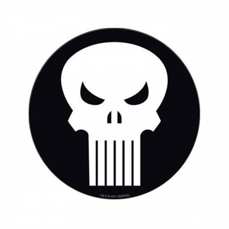 Punisher White Skull Symbol Sticker