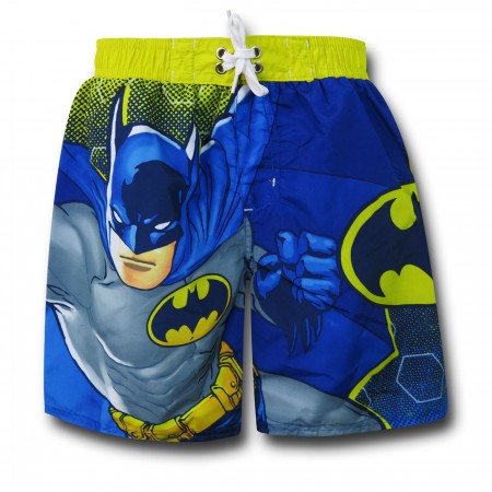 Batman Leap Kids Swim Trunks