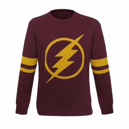 Flash TV Series Logo Men's Jacquard Sweater