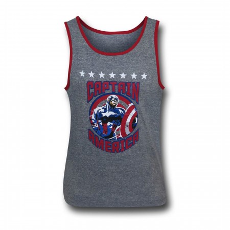 Captain America Circle Kids Tank Top