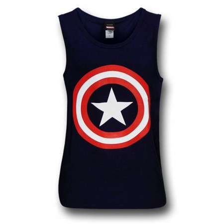 Captain America Shield Navy Tank Top