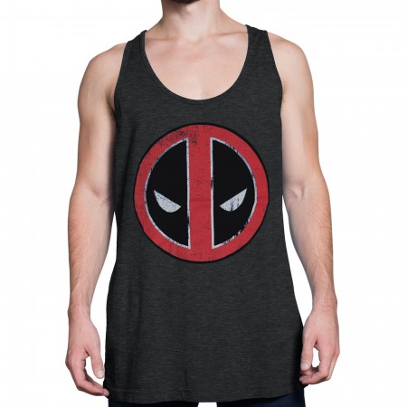 Deadpool Distressed Symbol Tank Top