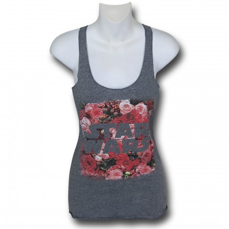 Star Wars Floral Logo Women's Tank Top