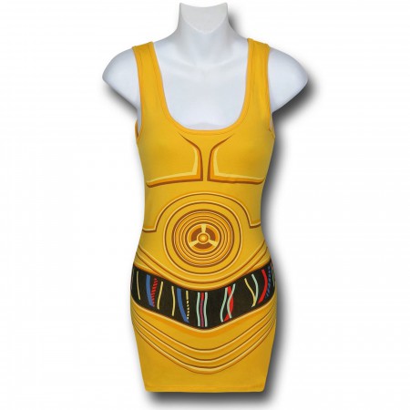 Star Wars Women's C3PO Costume Tank Top