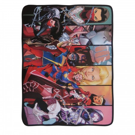Women of Marvel Throw Blanket