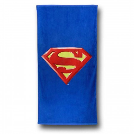 Superman Symbol Beach Towel
