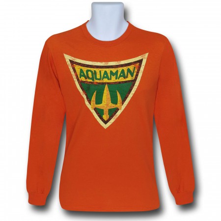 Aquaman Brave & Bold Symbol Long Sleeve T-Shirt
