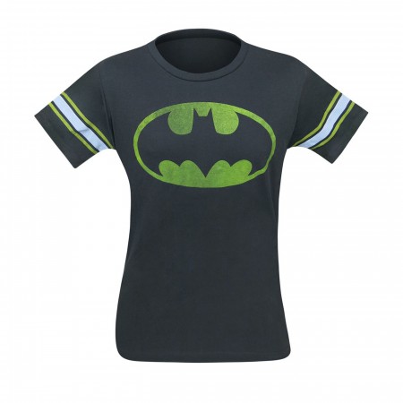 Batman Symbol Black Wash Men's Athletic T-Shirt