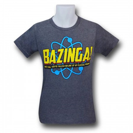 Big Bang Theory Bazinga Pranks 30 Single T-Shirt