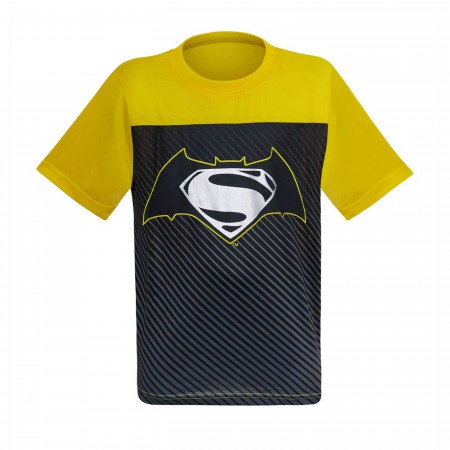 Batman Vs Superman Symbol Kids Cut & Sew T-Shirts