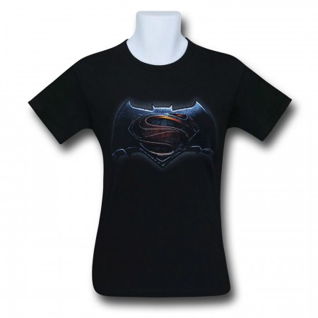 Batman Vs Superman Main Logo Black T-Shirt