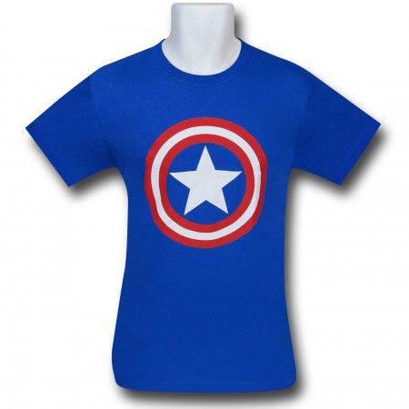 Captain America Symbol Royal Blue T-Shirt