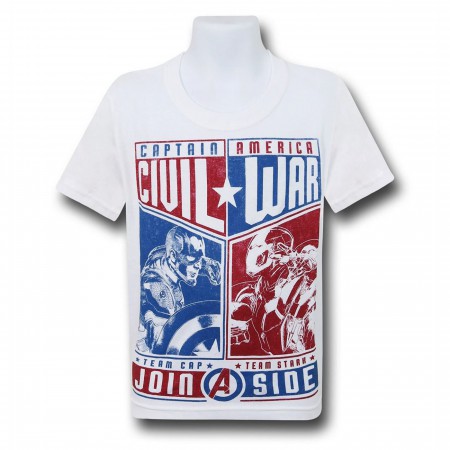Captain America Civil War Choose Sides Kids T-Shirt