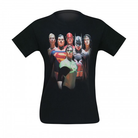 Justice League Alex Ross Roll Call Men's T-Shirt