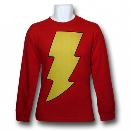 Shazam Symbol Long Sleeve T-Shirt