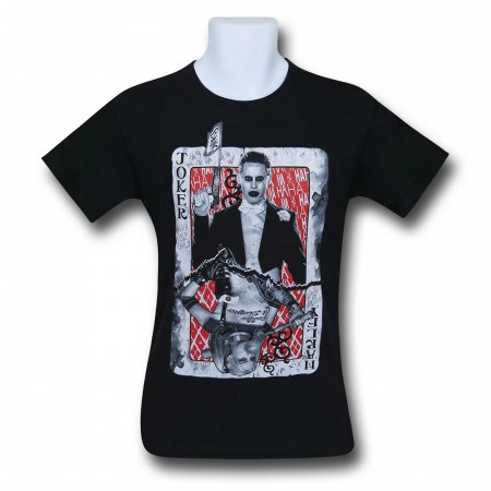 Suicide Squad Joker & Harley Quinn Card Men's T-Shirt