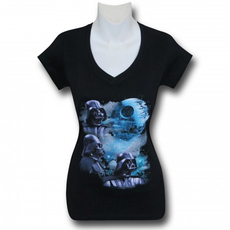 Star Wars Triple Vader Women's V-Neck T-Shirt