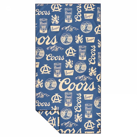 Coors Banquet Beer Classic All Over Print 30'x60' Quick Dry Towel