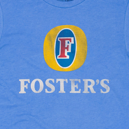 Foster's Beer Basic Logo Men's Heather Blue T-Shirt