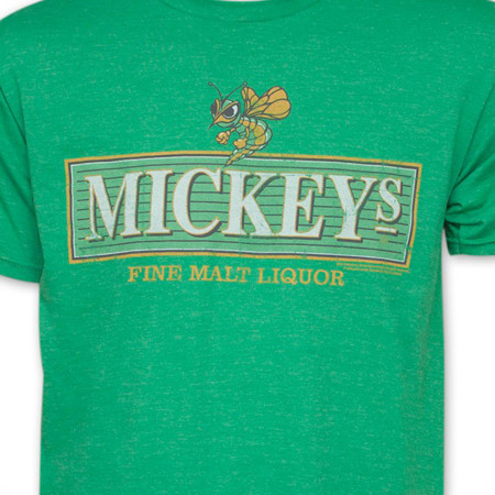 Mickey's Fine Malt Liquor Logo Men's Green T-Shirt