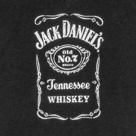 Jack Daniel's Classic Women's V-Neck Shirt - Black
