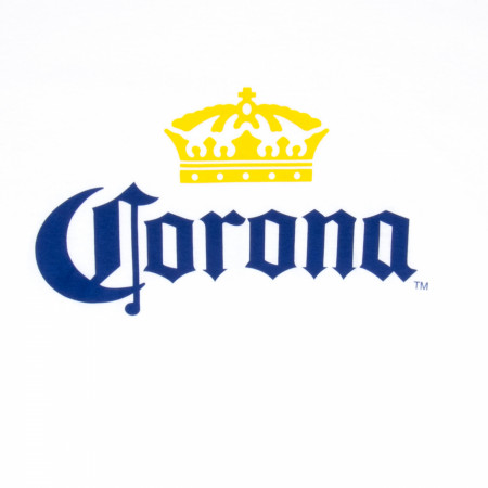Corona Extra Men's White Beer Logo T-Shirt