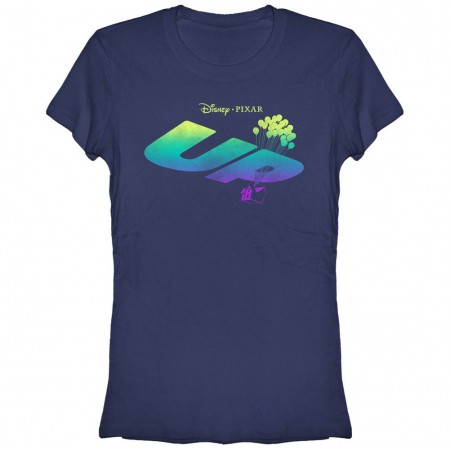 Disney Pixar Up Logo Fade Blue T-Shirt