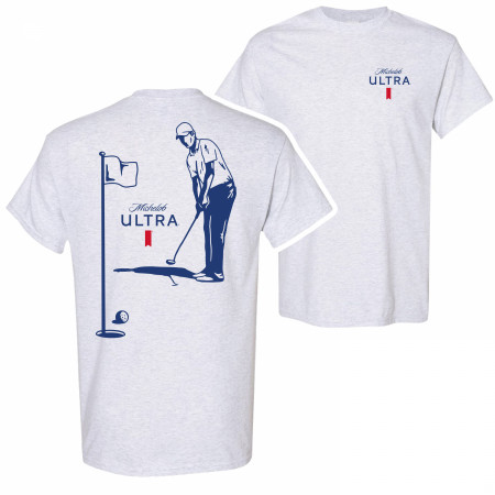 Michelob Ultra Golfing Front and Back Print T-Shirt