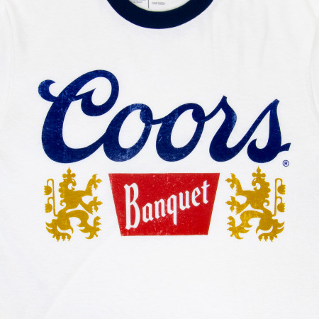 Coors White Men's Classic Ringer Tee Shirt