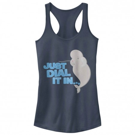 Disney Pixar Finding Dory Dial It In Blue Juniors Racerback Tank Top