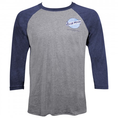 Blue Moon Beer Men's Grey Raglan T-Shirt