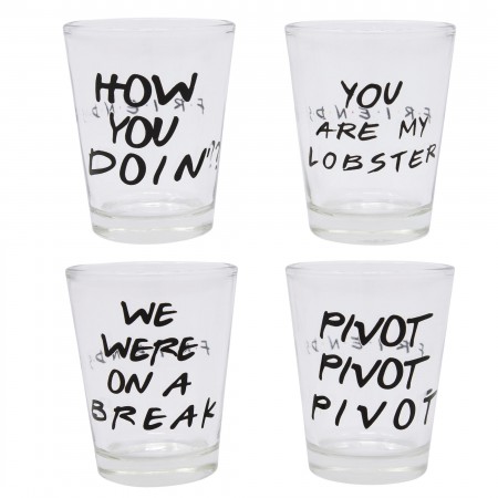 Friends Shot Glass 4-Pack