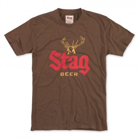 Stag Beer Retro Logo & Emblem Brass Tacks T-Shirt