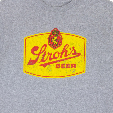 Stroh's Retro Grey Tee Shirt