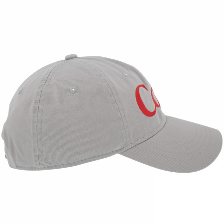 Diet Coke Embroidered Logo Grey Adjustable Hat