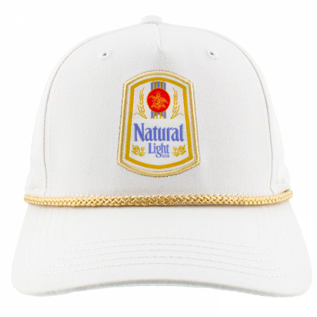 Natty Light Rowdy Gentleman Vintage Logo White Snapback Hat