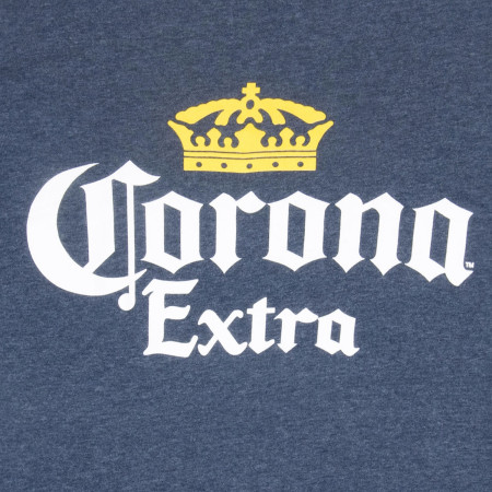 Corona Extra Basic Heather Blue Tee Shirt