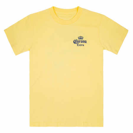 Corona Extra Find Your Beach Men's Yellow Tee Shirt