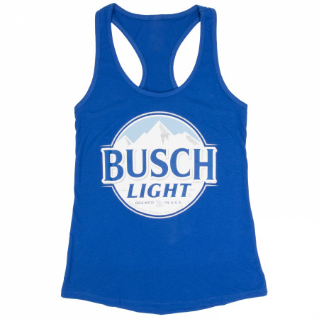 Busch Light Logo Women's Racerback Blue Tank Top