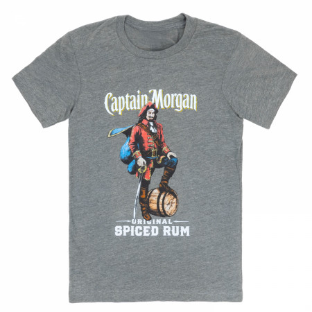 Captain Morgan Spiced Rum Grey Tee Shirt