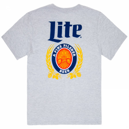 Miller Lite Grey Pocket Tee Shirt
