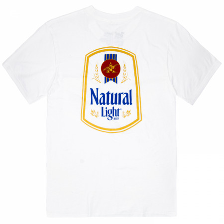 Natural Light White Pocket Tee Shirt