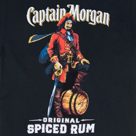 Captain Morgan Spiced Rum Black Tee Shirt