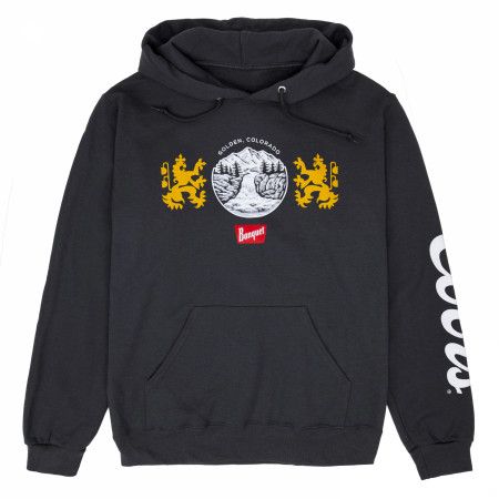 Coors Beer Banquet Waterfalls Dark Grey Hoodie