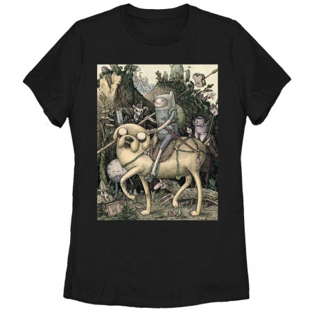Adventure Time Lithograph Black T-Shirt